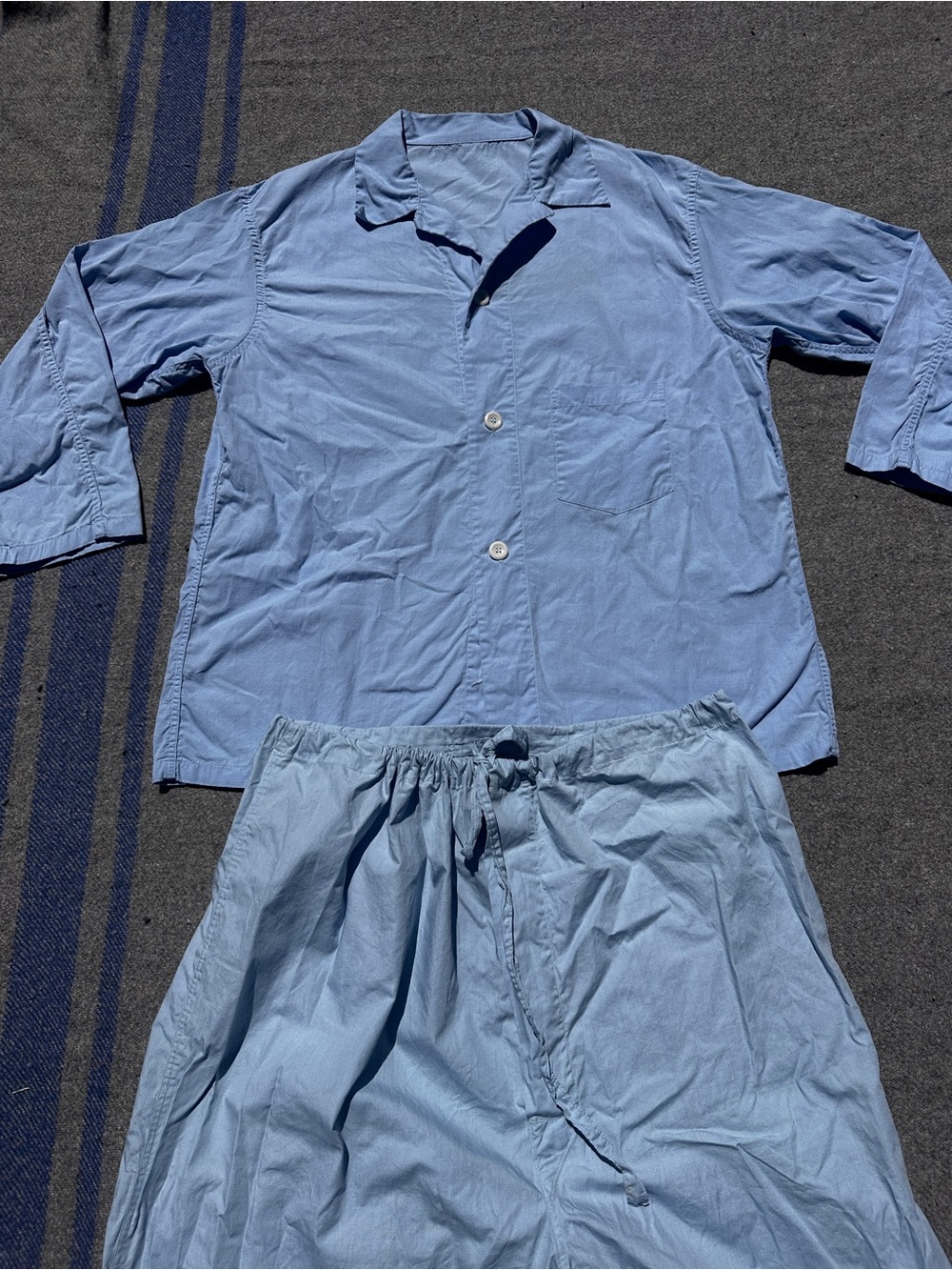 Vintage Canadian Military / Institutional Pajama Set 1951 1962 #26